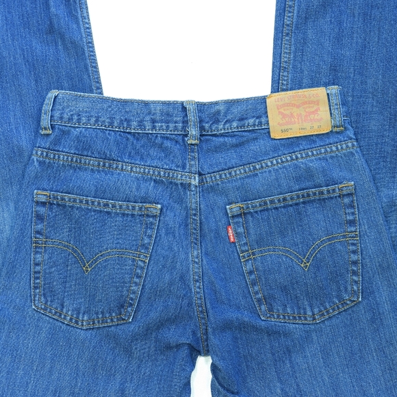 Levi's 550 Jeans boys size 14 Reg w27 xL27 blue pants - Picture 4 of 10